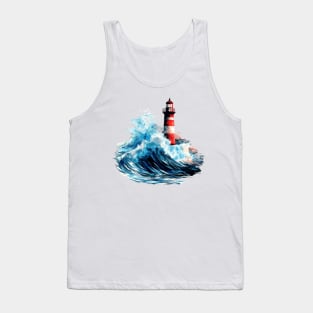 Lighthouse Sea World Ocean Beauty Discovery Tank Top